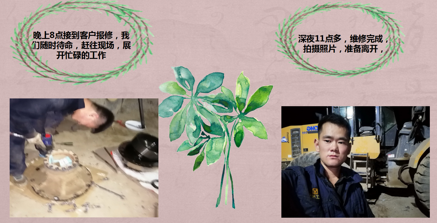 胜游官方网站服务部人员加班修车