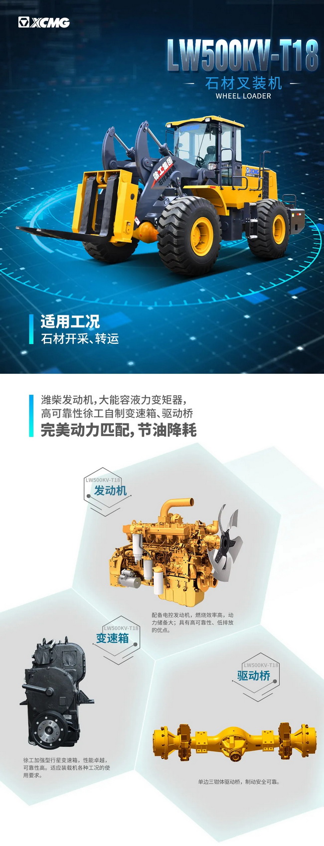 胜游官方网站LW500KV-T18石材叉装机