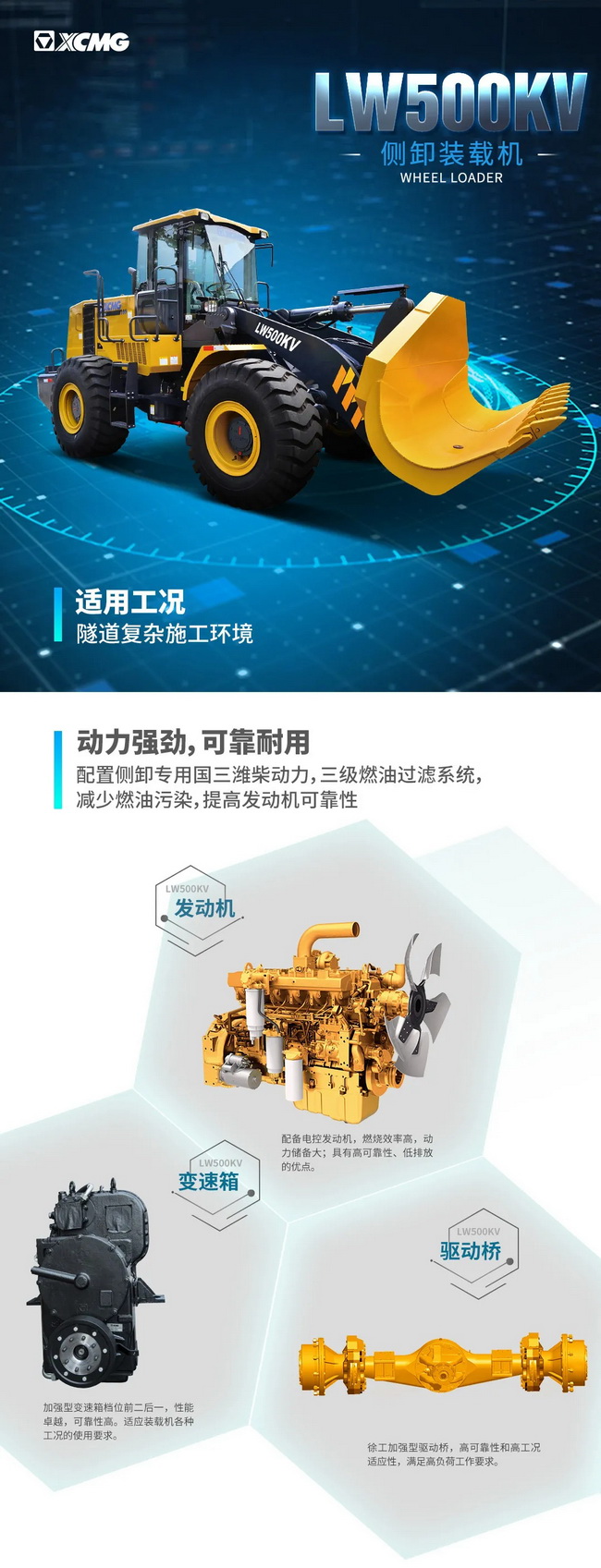 胜游官方网站LW500KV侧卸装载机