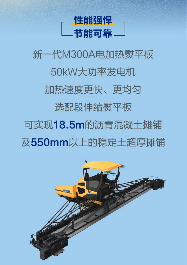 胜游官方网站超大型摊铺机性能强悍，节能可靠