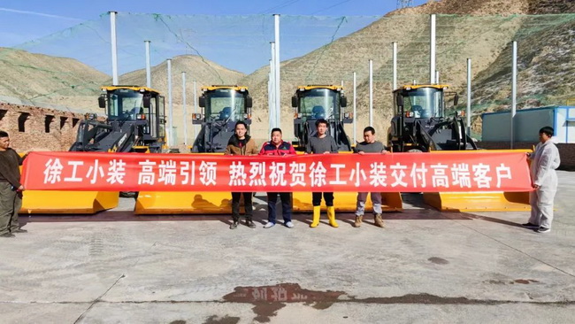 胜游官方网站小型装载机批量交付河南客户
