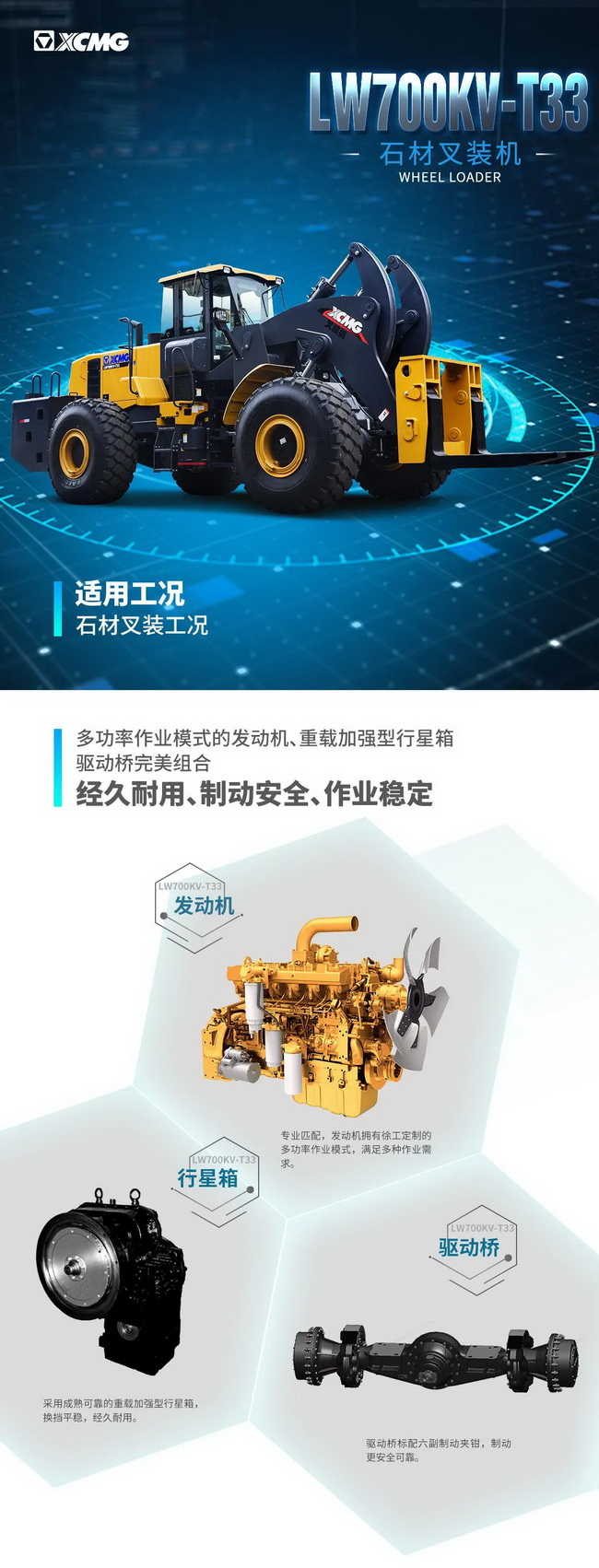 胜游官方网站LW700KV-T33石材叉装机