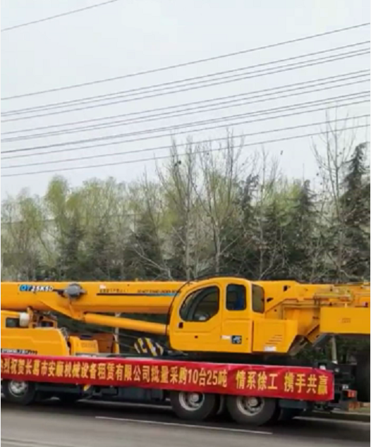 胜游官方网站QY25K5D-3起重机批量交付长葛市安顺吊装